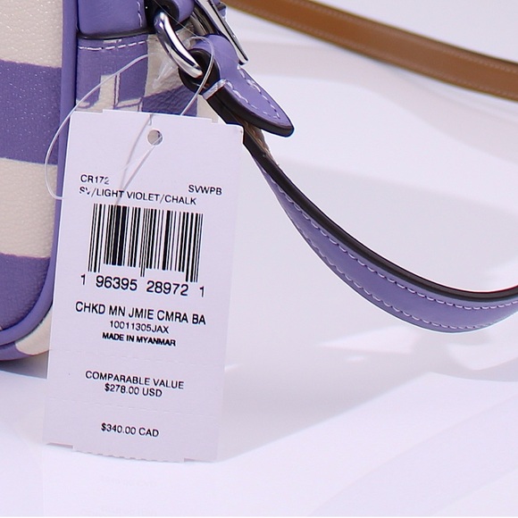 Coach Mini Jamie Camera Bag With Checkerboard Print - Picture 6 of 8